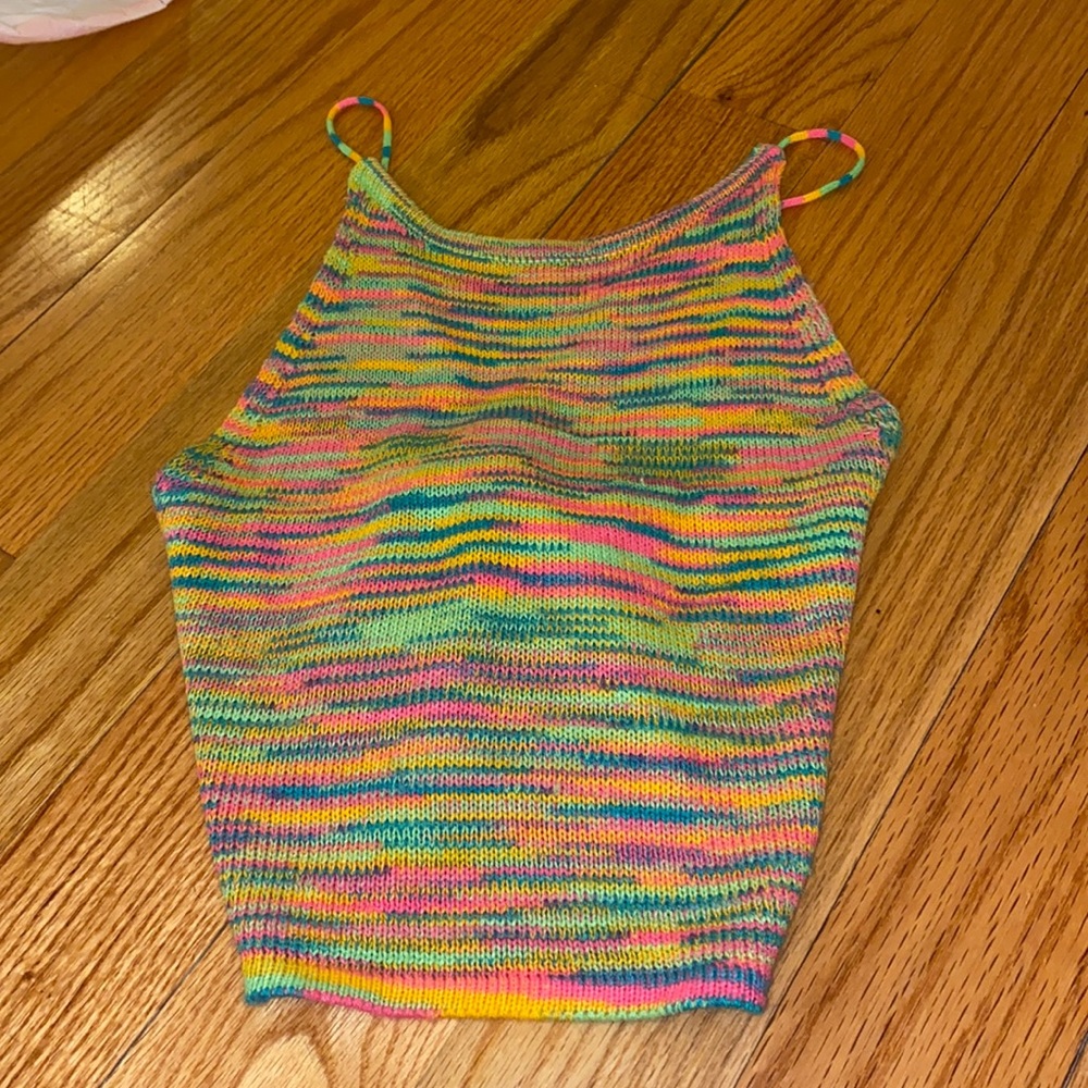 Multicolor Halter Top